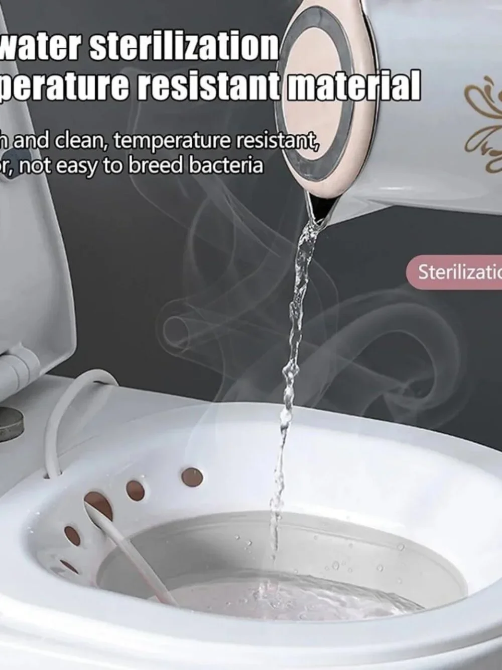Bath for Toilet Seat Hemorrhoids and Postpartum Care - Portable Bidet BPA Free T
